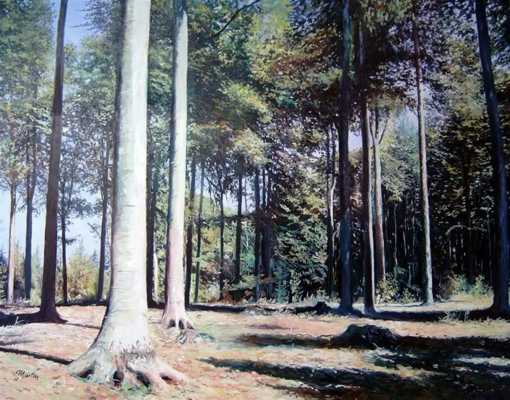 WVZ 1660 100 130, Promenade en mai, Öl auf Leinwand 100 x 130 cm (verkauft)