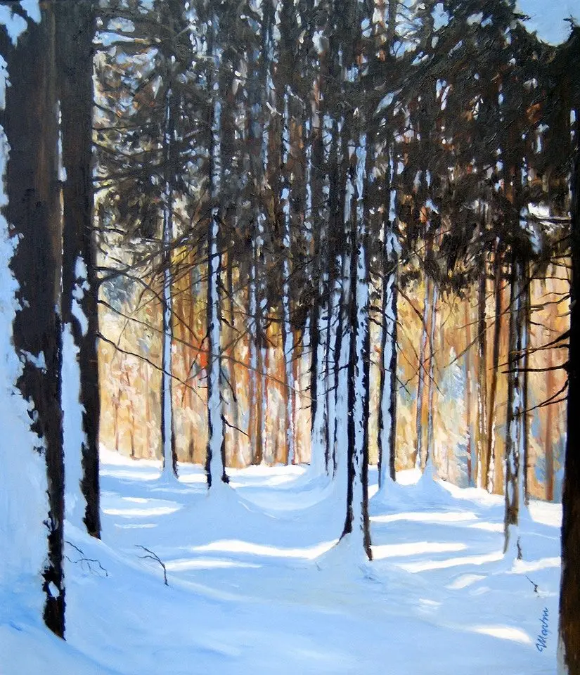 1673 80 70 Winterlandschaft, Öl über Tempera auf Leinwand (verkauft)