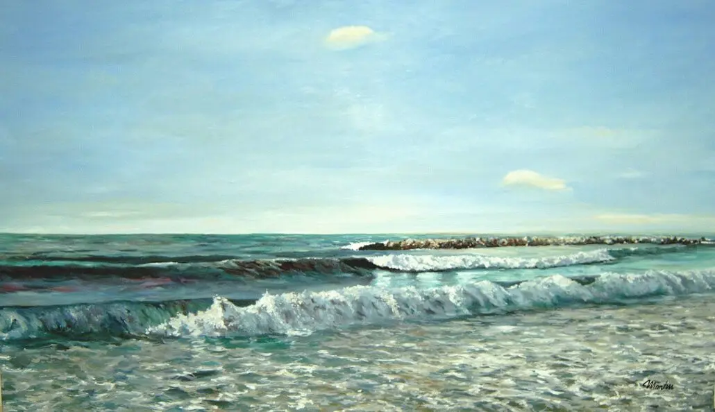 WVZ 1745 70 120 Im letzten September, Öl auf Leinwand über Tempera 70 x 120 cm (verkauft)