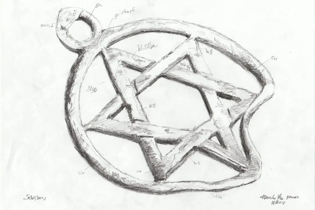 Sobibor, Graphit auf Papier 20 x 30 cm (Vorarbeitszeichnung für ein nicht ausgeführtes Gemälde)