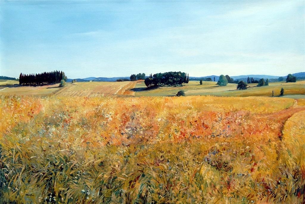 L'Estate von Martin Eller, WVZ 1792, Öl auf Leinwand 80 x 120 cm (verkauft)